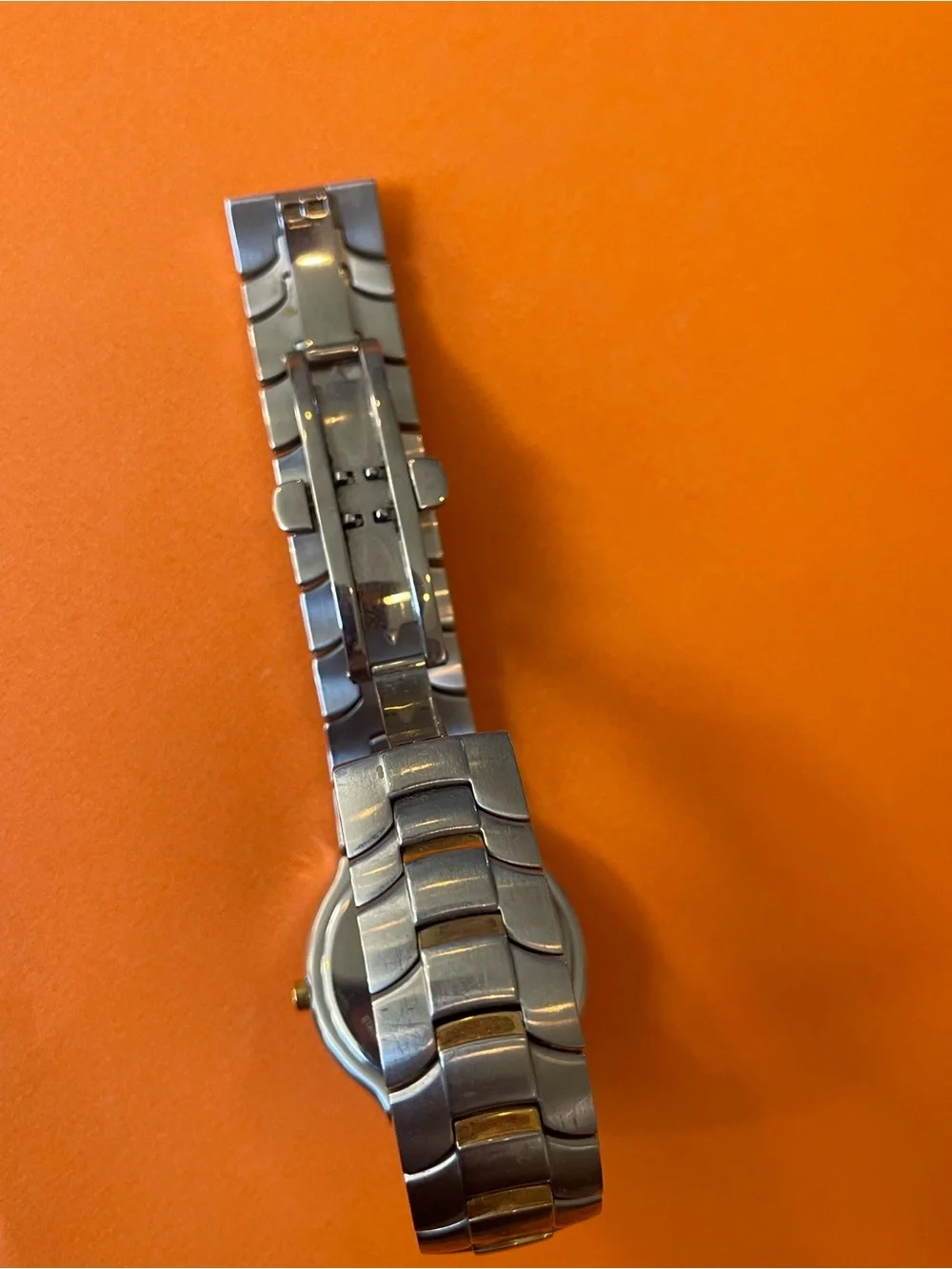 Movado Two-Tone Black Dial Stainless Steel Bracelet Watch